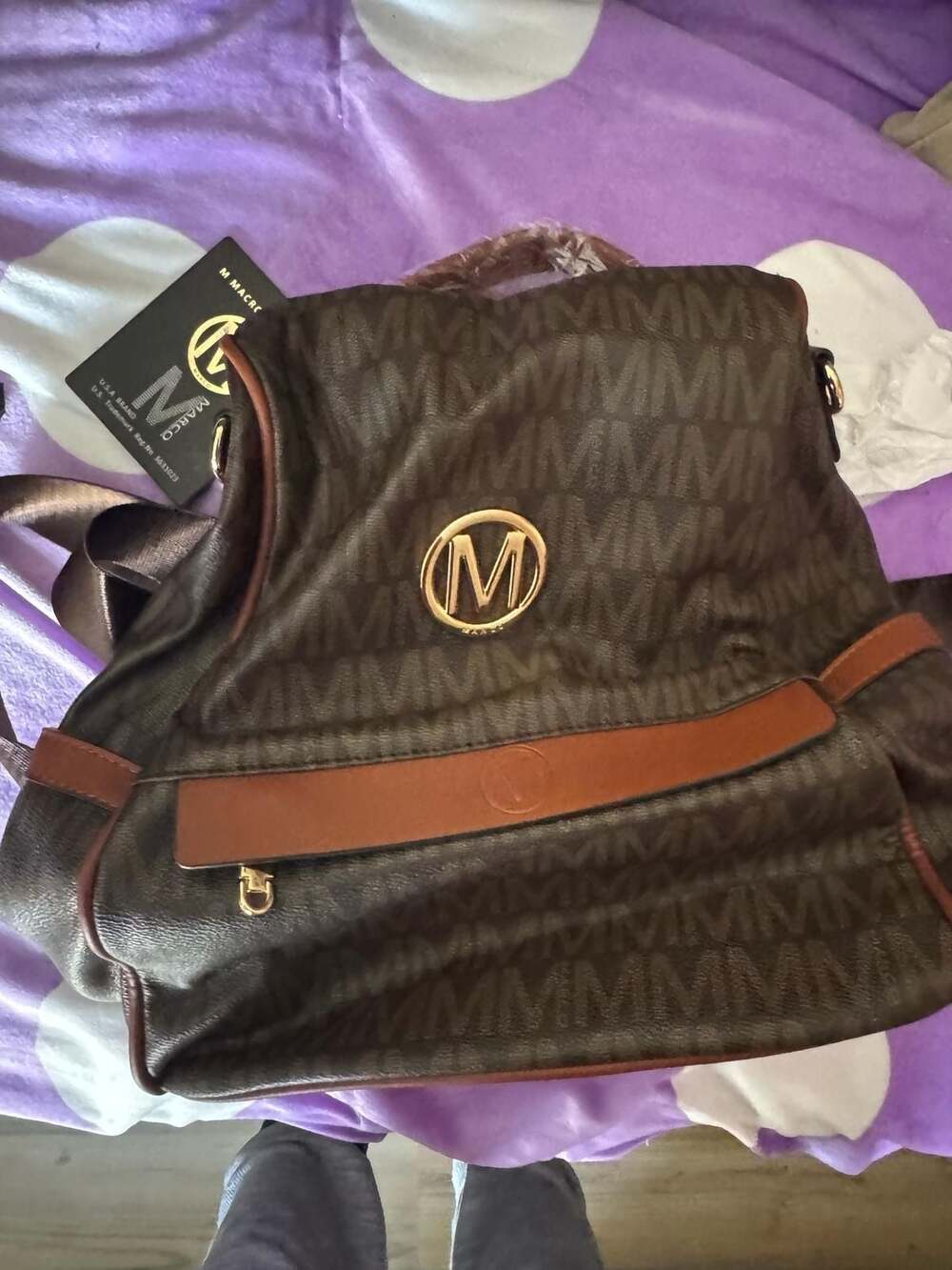 Unisex Basic Pattern Backpack